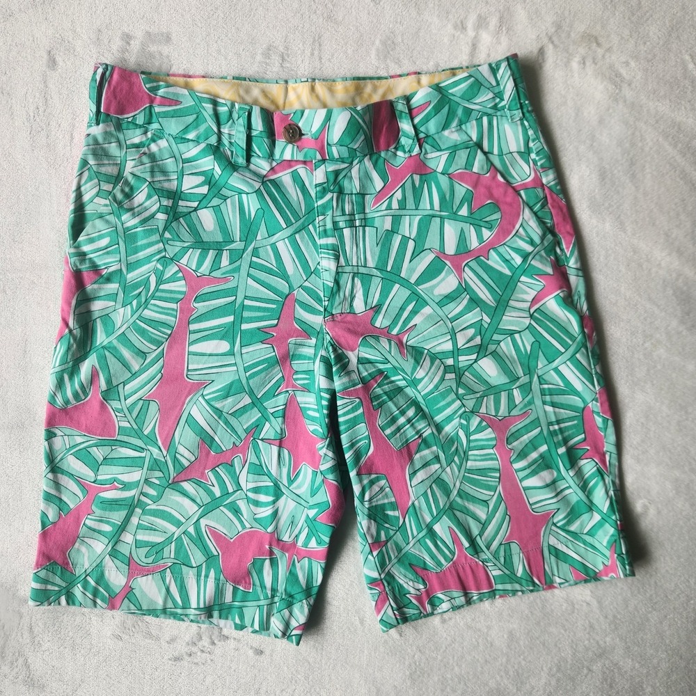 Loudmouth Men's Golf Shorts 32 Shark Print